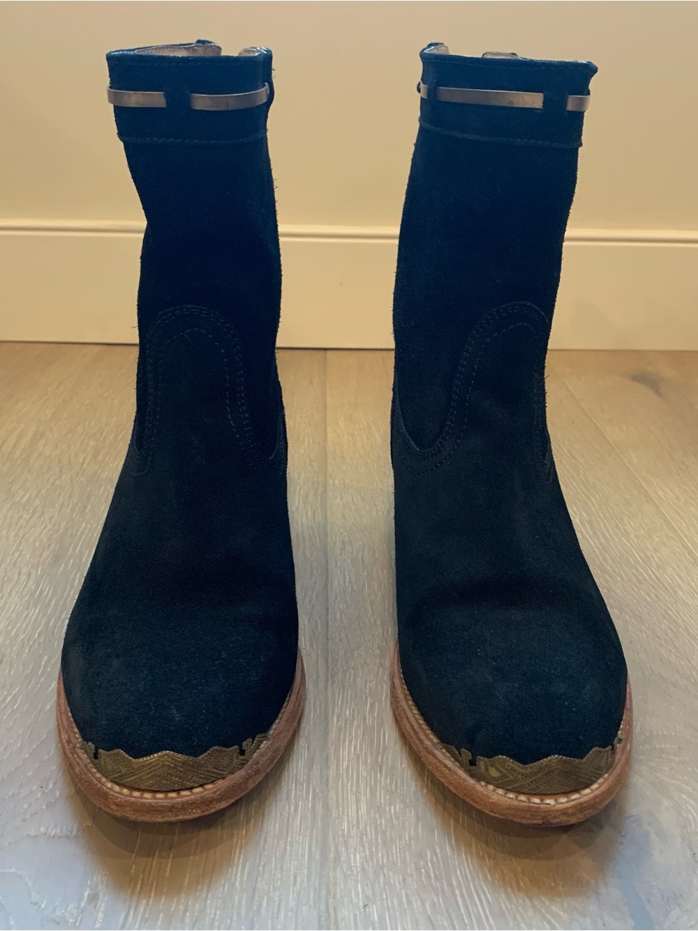 Cobra Society Western Boho Festival Boots Black Suede 38 - Picture 2 of 11